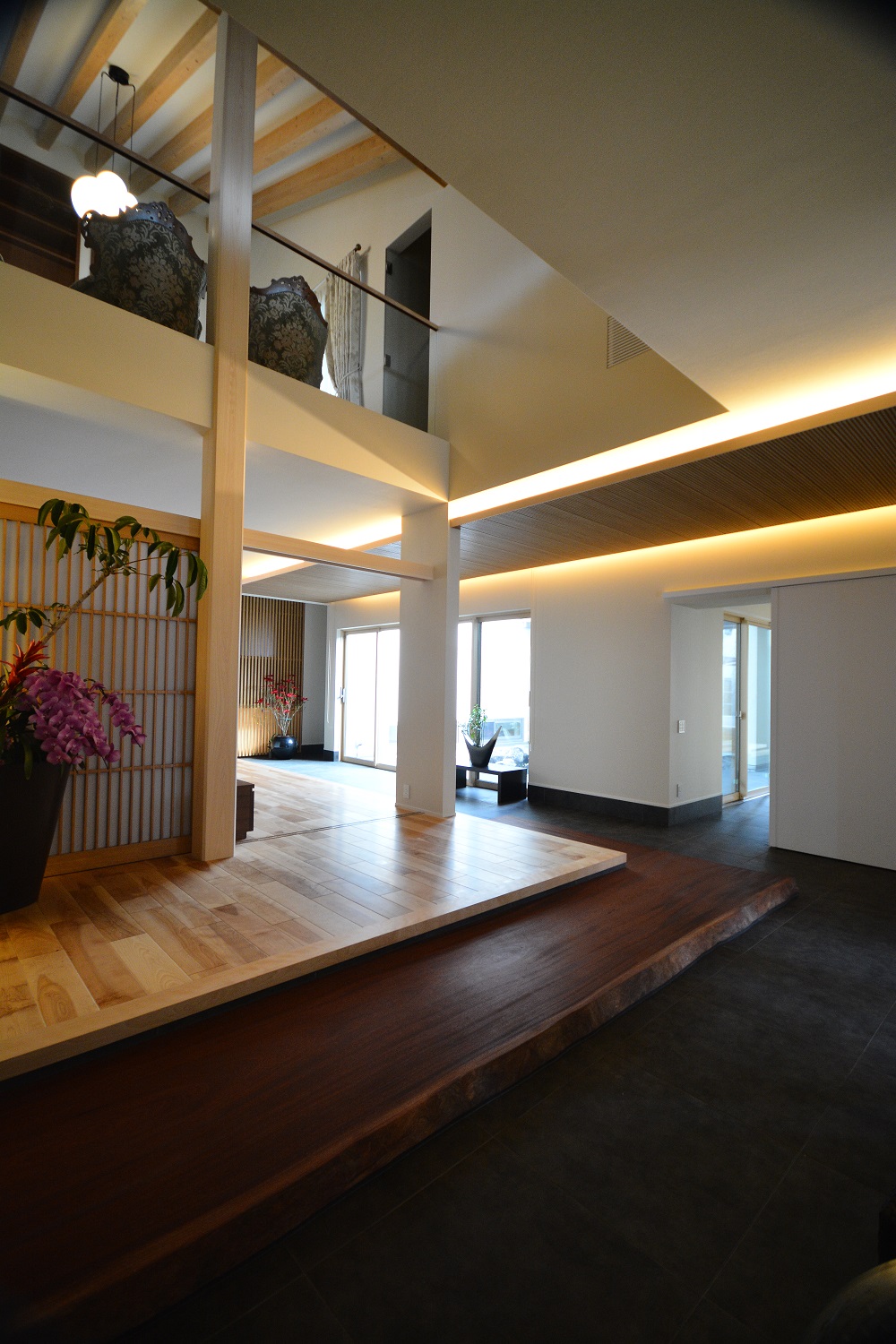 シポ一枚板施工例
