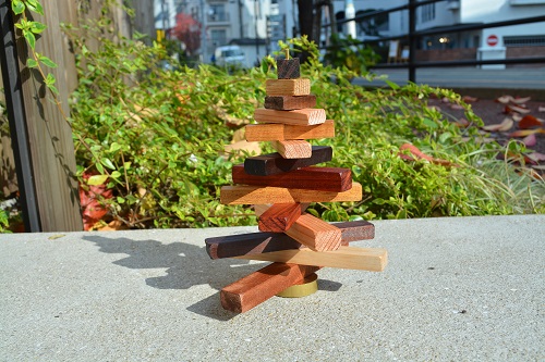 無垢材 クリスマスツリー 手作り